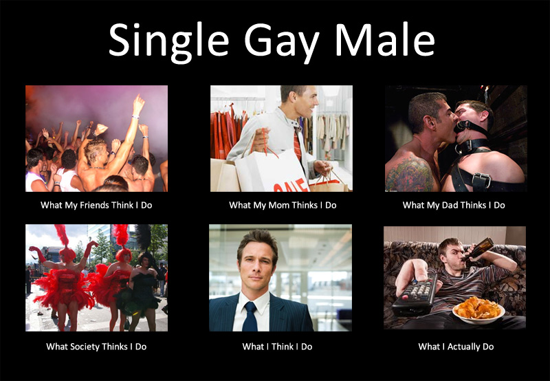 Single gay male activities expectations versus reality.