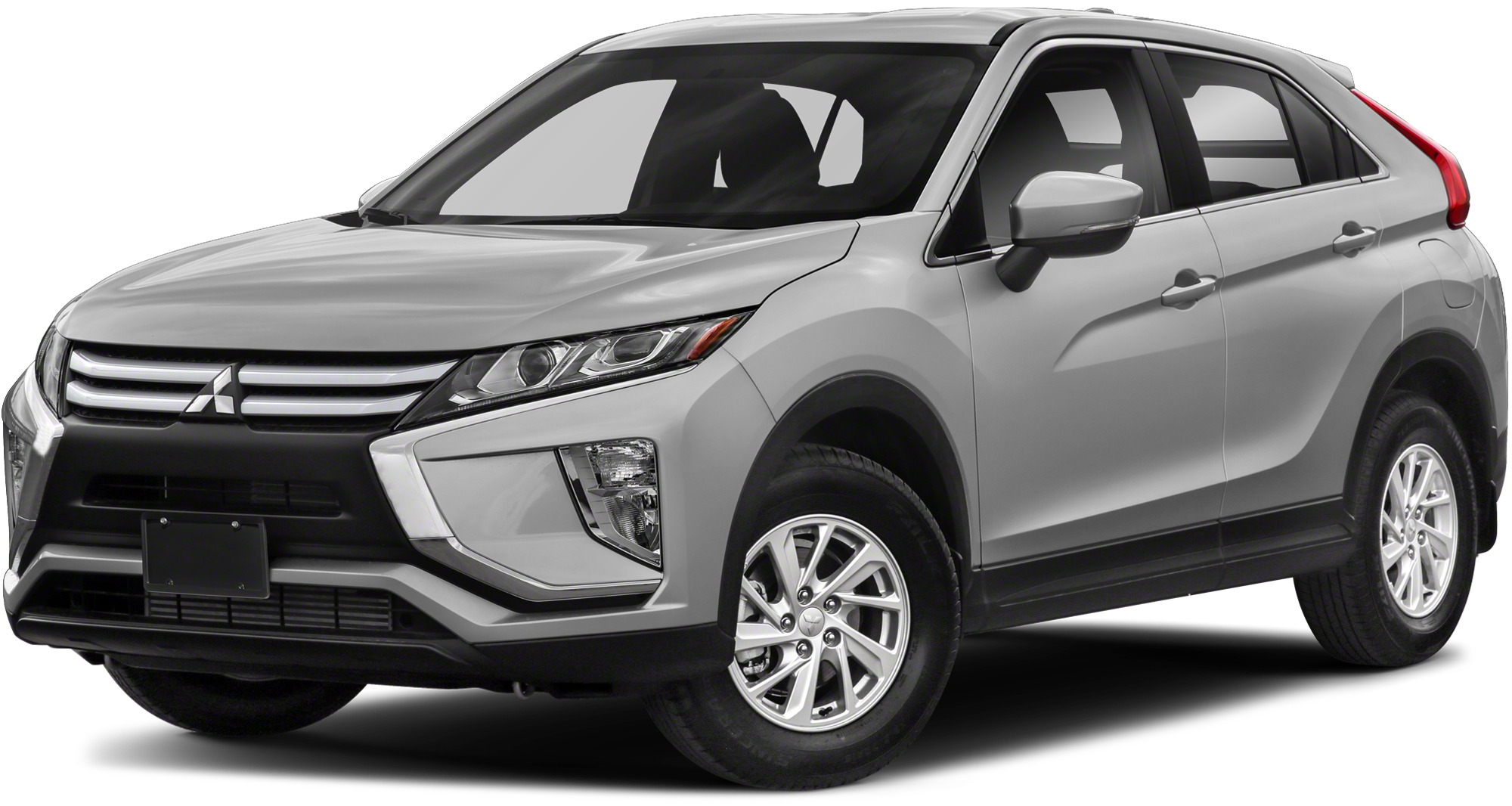 Silver Mitsubishi Eclipse Cross SUV.