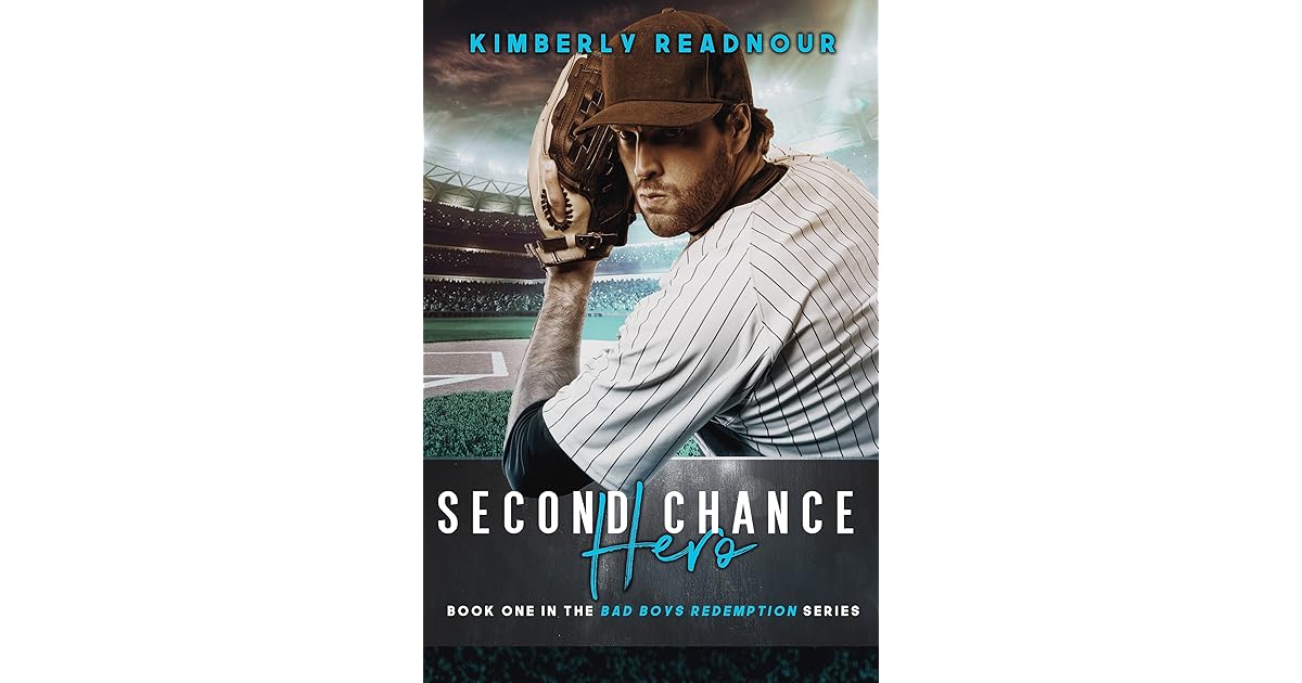 Baseball player on book cover, "Second Chance Hero.