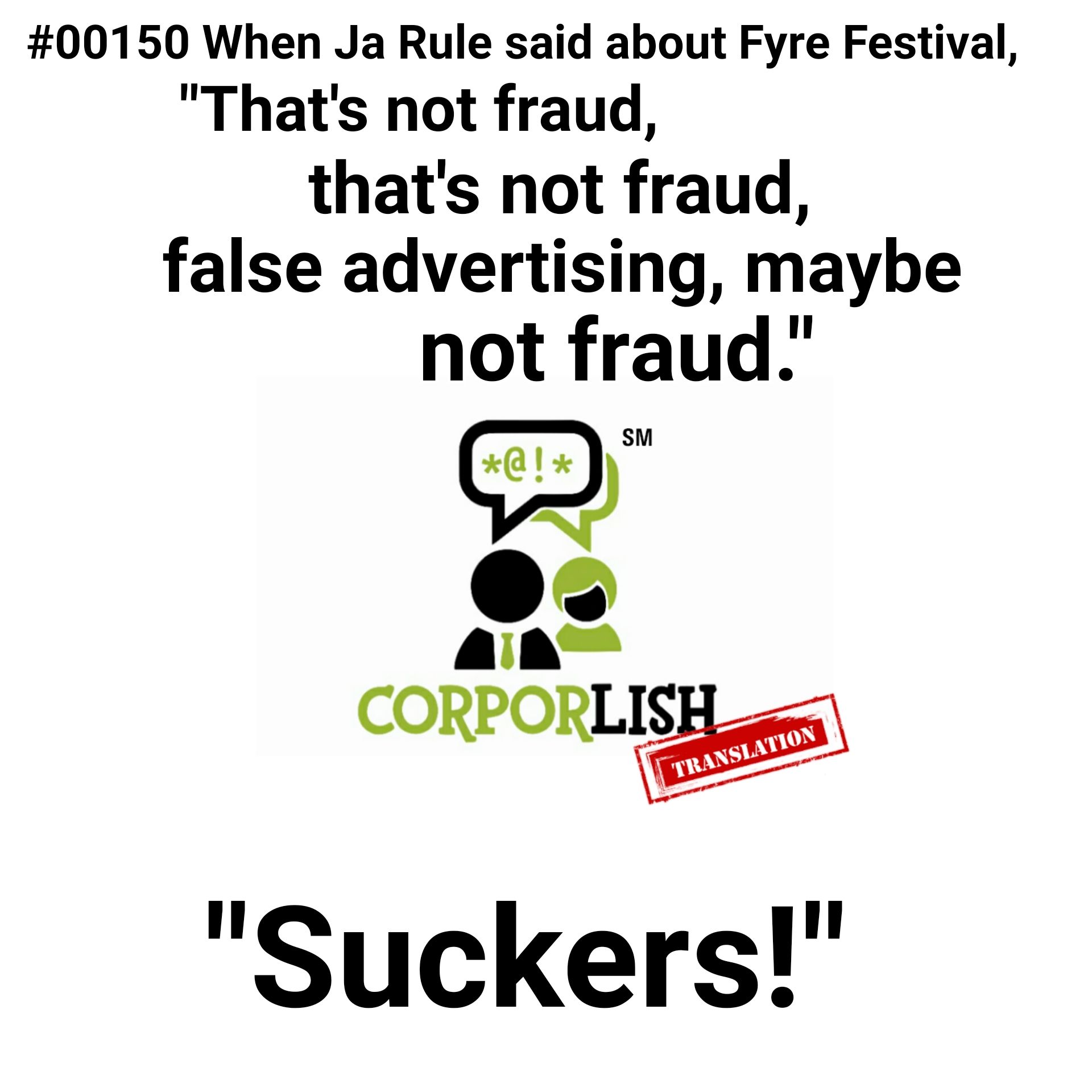 Text about Fyre Festival fraud controversy.
